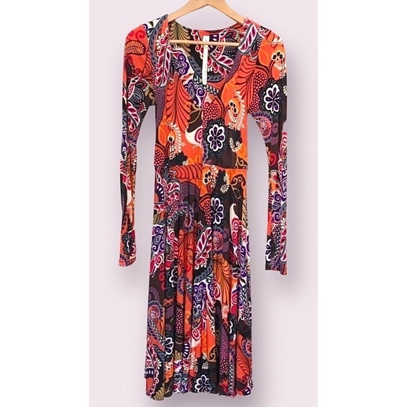 Uncle Frank Mod Floral Paisley Dress - Picture 1 of 16